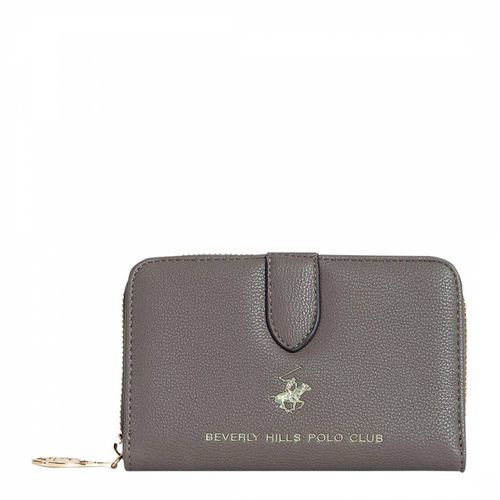 Taupe Polo Pony Logo Zip Wallet - Beverly Hills Polo Club - Modalova