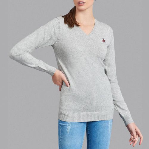 Essential Polo Pony V-Neck Jumper - Beverly Hills Polo Club - Modalova