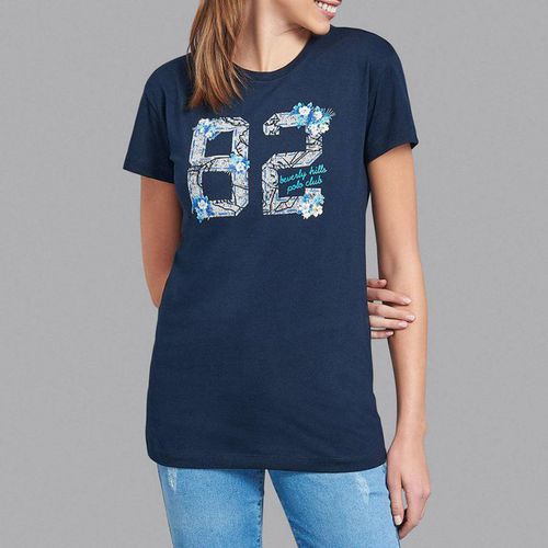 Navy Flowers T-Shirt - Beverly Hills Polo Club - Modalova