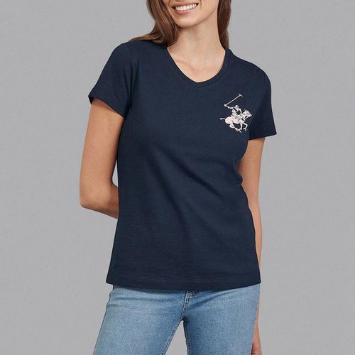 Classic Large Pony V-Neck T-Shirt - Beverly Hills Polo Club - Modalova