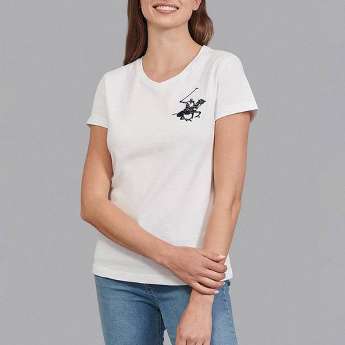 Classic Large Pony V-Neck T-Shirt - Beverly Hills Polo Club - Modalova