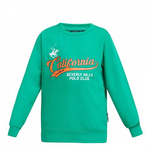 Green California Script Sweatshirt - Beverly Hills Polo Club - Modalova