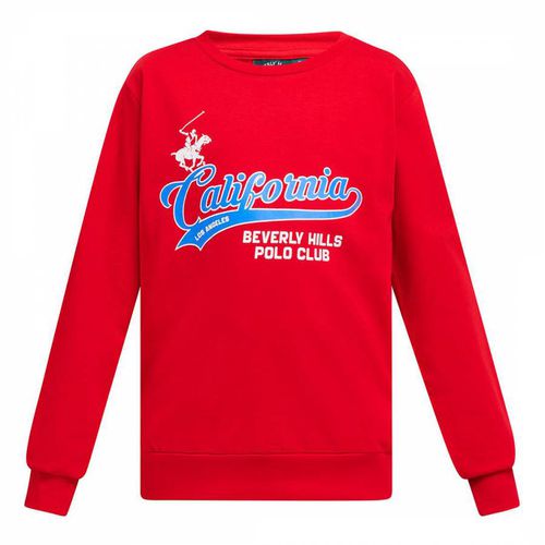 Red California Script Sweatshirt - Beverly Hills Polo Club - Modalova