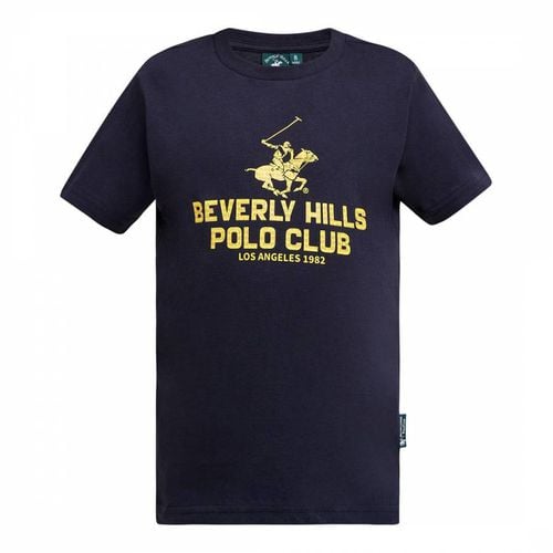 Navy Block Logo T-Shirt - Beverly Hills Polo Club - Modalova