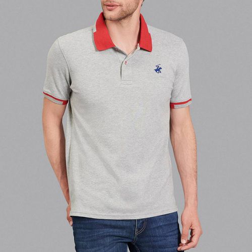 Trimmed Contrast Stretch Cotton Signature Polo Shirt - Beverly Hills Polo Club - Modalova