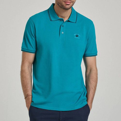 Turquoise Tipped Pony Polo Shirt - Beverly Hills Polo Club - Modalova