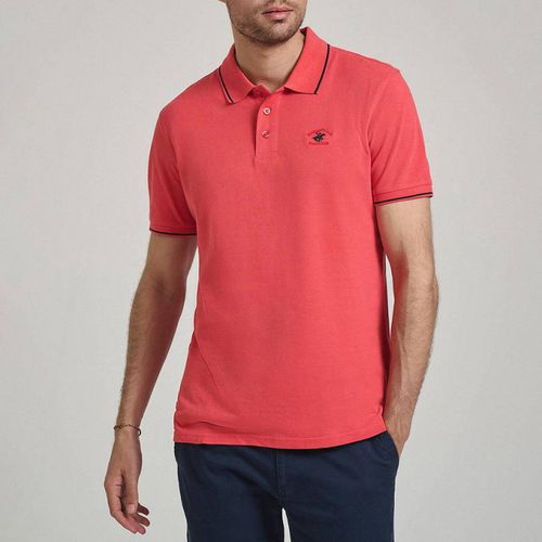 Coral Tipped Polo Pony Polo Shirt - Beverly Hills Polo Club - Modalova