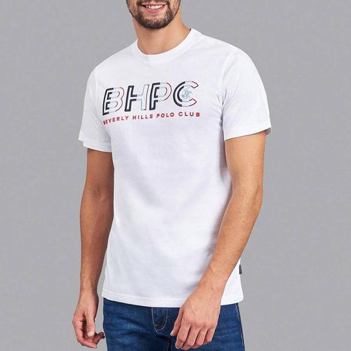 White Outline Logo T-Shirt - Beverly Hills Polo Club - Modalova