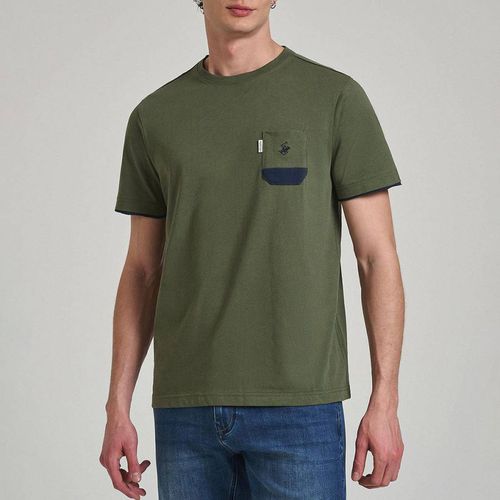 Green Contrast Pony Pocket Shirt - Beverly Hills Polo Club - Modalova