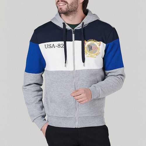 Grey Usa-82 Zip Hoodie - Beverly Hills Polo Club - Modalova