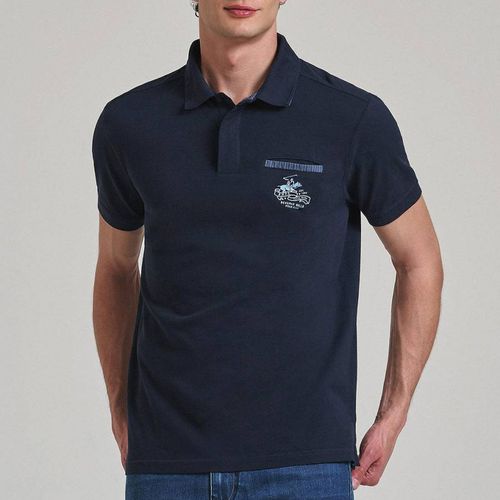 Navy Hidden Pocket Polo Shirt - Beverly Hills Polo Club - Modalova