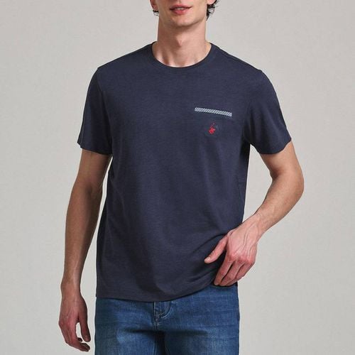 Navy False Pocket T-Shirt - Beverly Hills Polo Club - Modalova