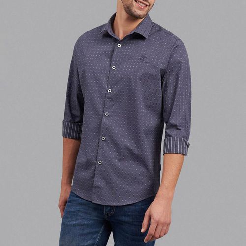 Charcoal All Over Print Signature Formal Shirt - Beverly Hills Polo Club - Modalova