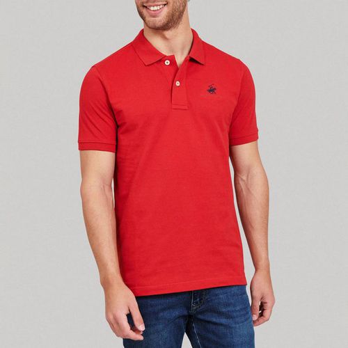 Red Essential Signature Polo Shirt - Beverly Hills Polo Club - Modalova