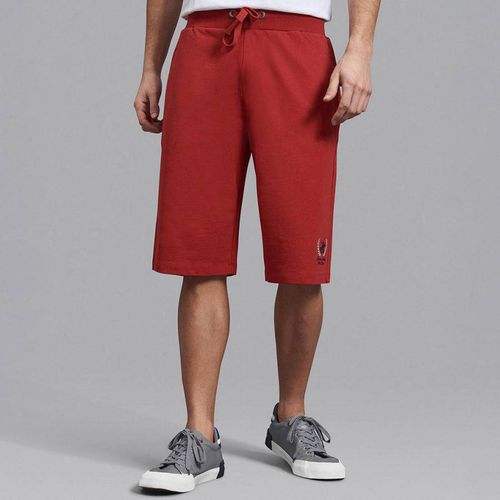 Red Wreath Logo Fleece Shorts - Beverly Hills Polo Club - Modalova