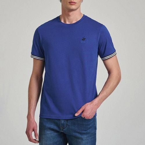 Dark Blue Tipped Sleeve T-Shirt - Beverly Hills Polo Club - Modalova