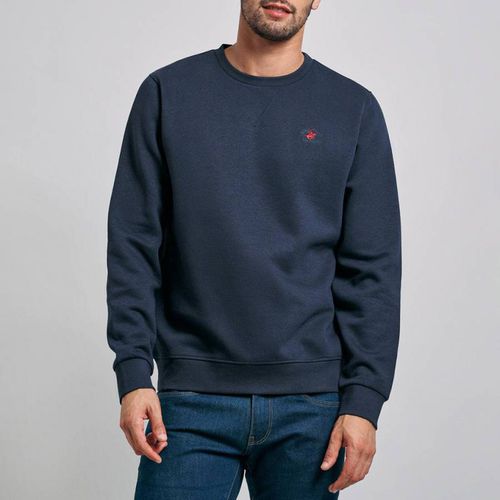 Navy Polo Pony Sweatshirt - Beverly Hills Polo Club - Modalova