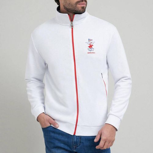 Polo Club Flag Logo Zip Sweatshirt - Beverly Hills Polo Club - Modalova