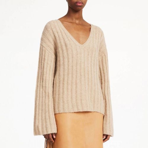 Sand Cimone Knit Wool Blend Jumper - By Malene Birger - Modalova