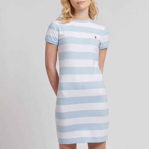 Blue Striped Cotton T-Shirt Dress - U.S. Polo Assn. - Modalova