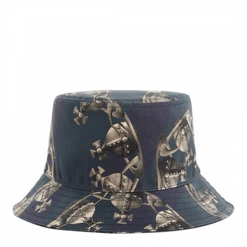 Blue Printed Orb Chain Bucket Hat - Vivienne Westwood - Modalova