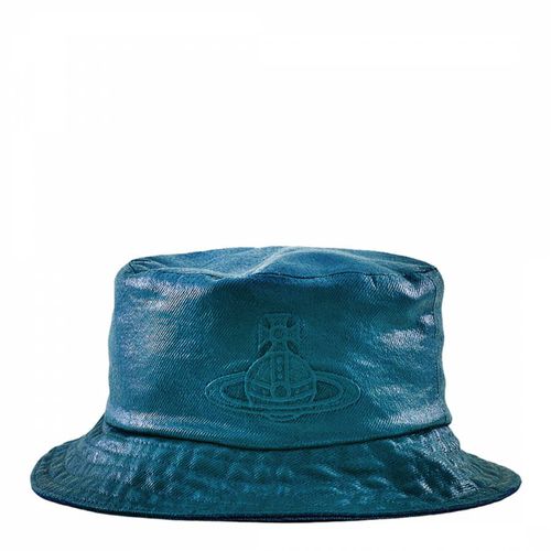 Blue Coated Denim Bucket Hat - Vivienne Westwood - Modalova