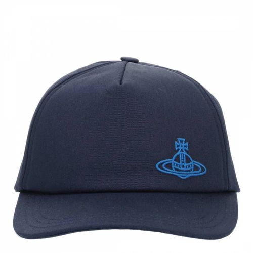 Navy Blue Uni Colour Baseball Cap - Vivienne Westwood - Modalova