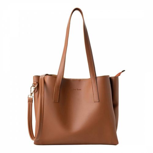 Tan Tote Bag - Lucky Bees - Modalova