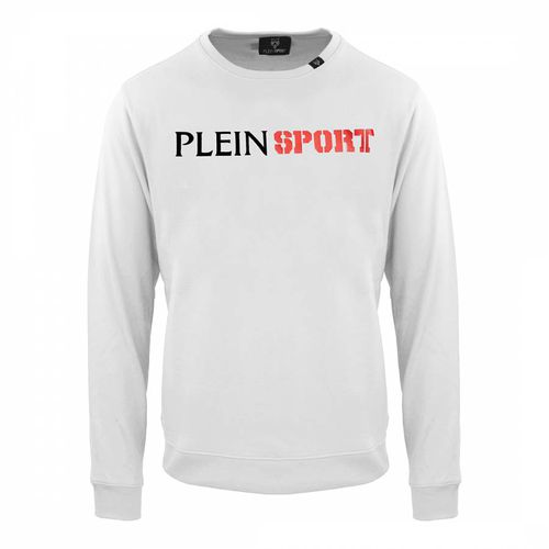 White Chest Print Sweatshirt - Philipp Plein - Modalova