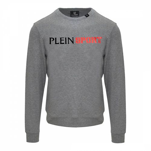 Grey Chest Print Sweatshirt - Philipp Plein - Modalova