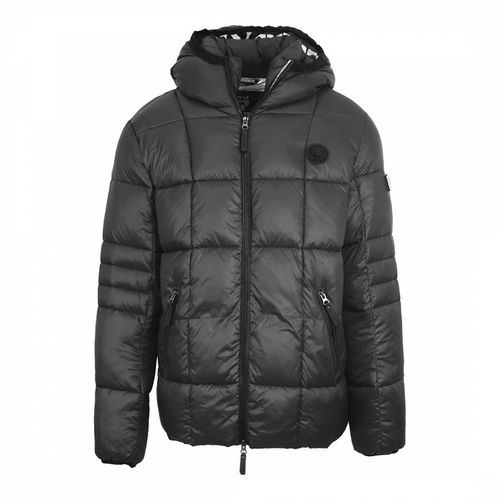 Black Hooded Puffer Jacket - Philipp Plein - Modalova