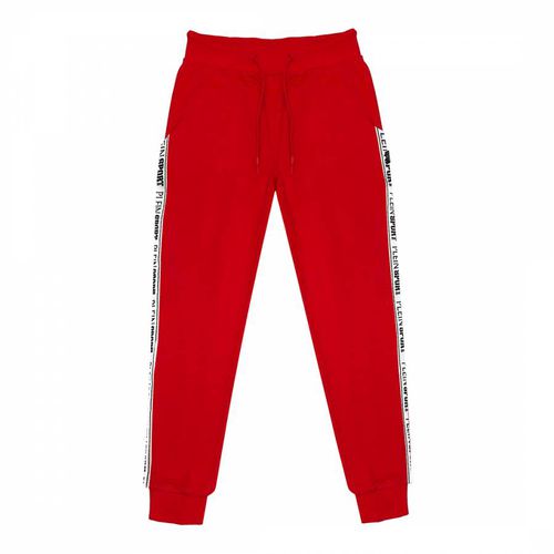 Red Panelled Fleece Joggers - Philipp Plein - Modalova