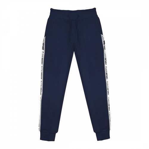 Navy Panelled Fleece Joggers - Philipp Plein - Modalova