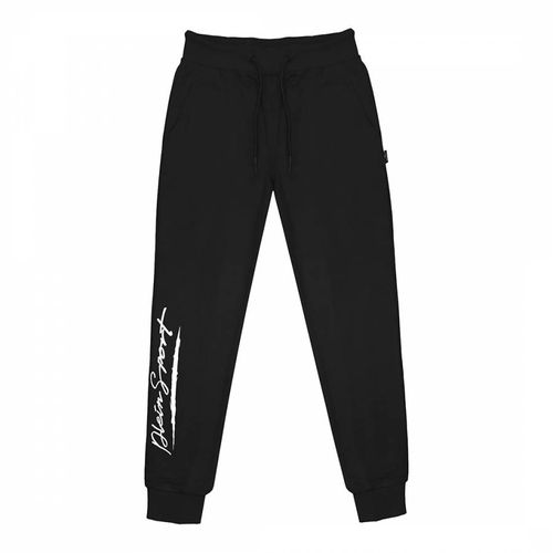 Black Side Logo Fleece Joggers - Philipp Plein - Modalova