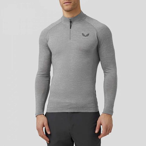 Grey Seamless 1/4 Zip Top - Castore - Modalova