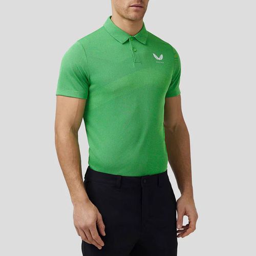 Green Engineered Knit Polo - Castore - Modalova