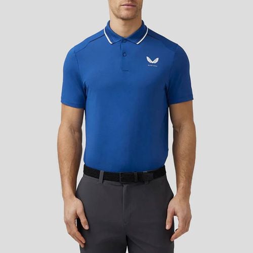 Blue Golf Tech Polo Shirt - Castore - Modalova