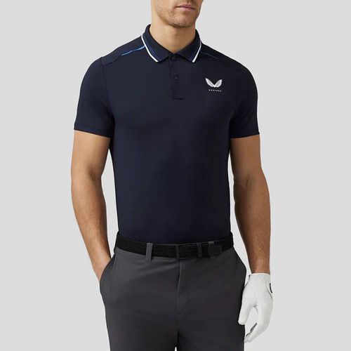 Navy Golf Tech Polo Shirt - Castore - Modalova