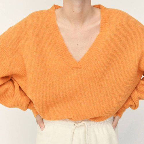 Orange Wool Blend Jumper - American Vintage - Modalova