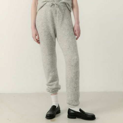 Grey Marl Wool Blend Joggers - American Vintage - Modalova