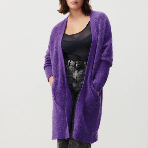 Violet Wool Blend Longline Cardigan - American Vintage - Modalova