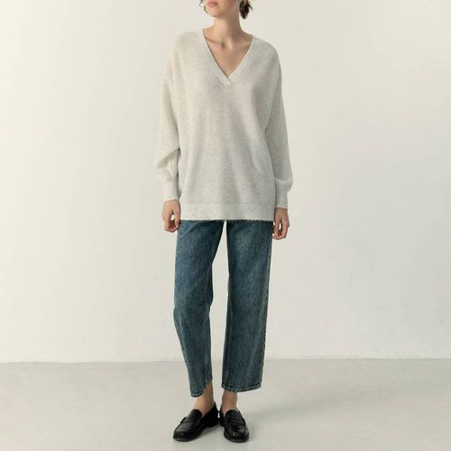 Cream Wool Blend Jumper - American Vintage - Modalova