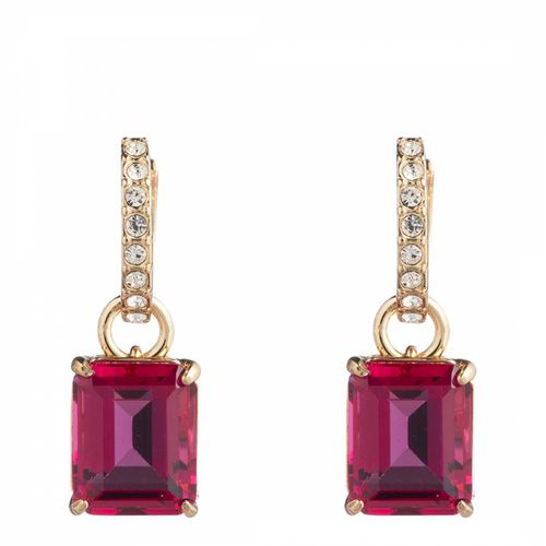 Gold Fuschia Pe Stone Huggie Drop - Ralph Lauren - Modalova