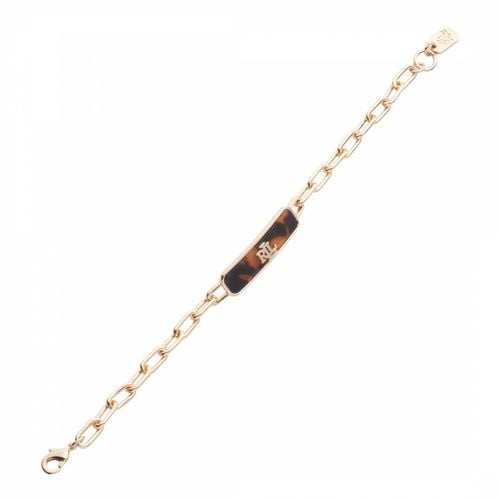 Tortoiseshell Chain Link Flex Bracelet - Ralph Lauren - Modalova