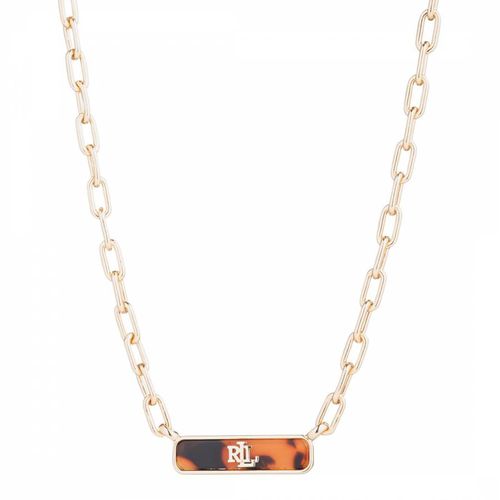 Tortoise Logo Chain Link Pendant Necklace - Ralph Lauren - Modalova