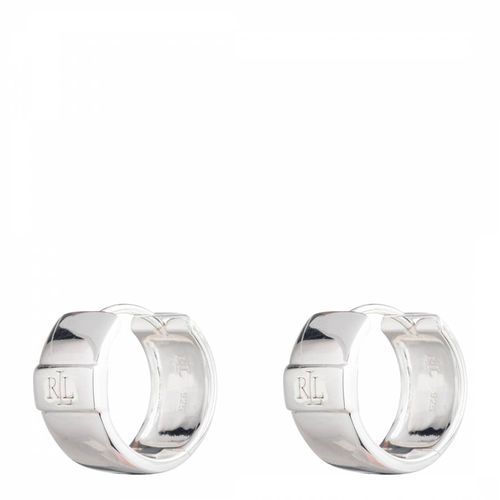 Sterling Engraved Logo Hoop Earrings - Ralph Lauren - Modalova