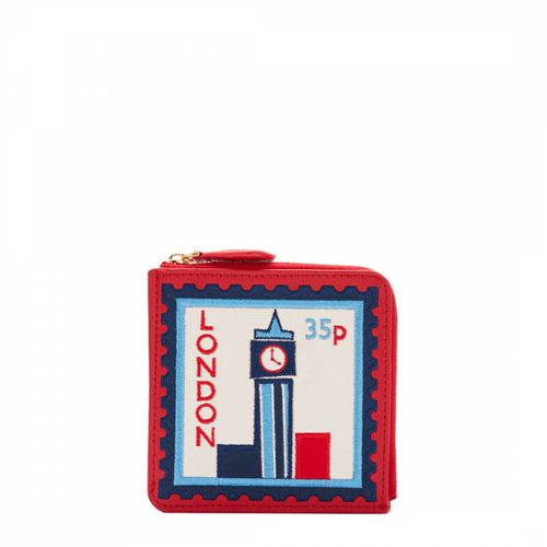 London Travel Stamps Square Coin Purse - Lulu Guinness - Modalova