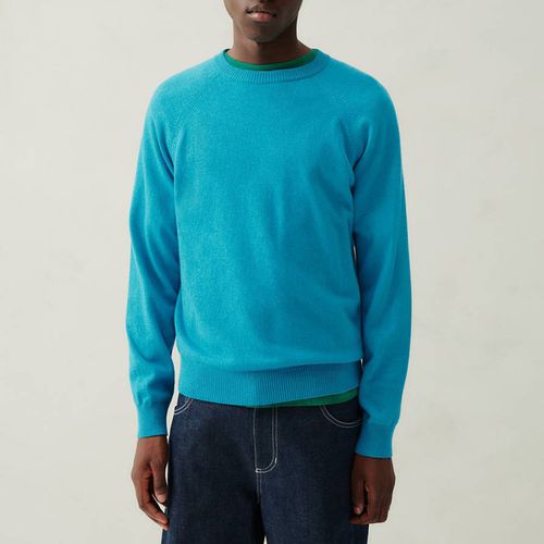 Cyan Wool Blend Sweater - American Vintage - Modalova