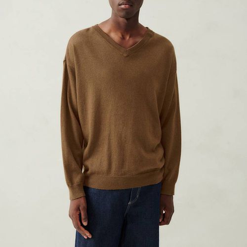 Coffee Wool Blend Jumper - American Vintage - Modalova