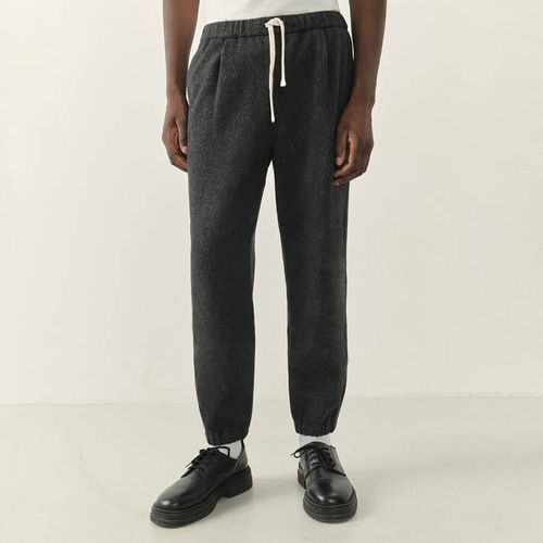 Charcoal Wool Blend Joggers - American Vintage - Modalova